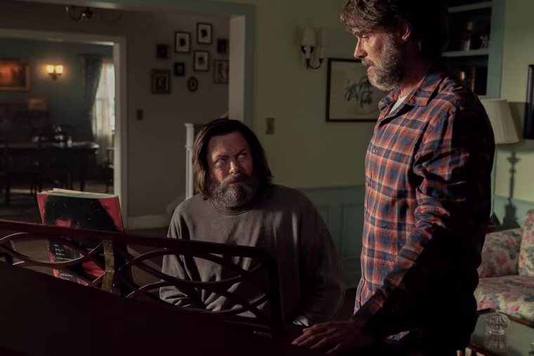 From left, Nick Offerman as Bill with Murray Bartlett as Frank in "The Last of Us."