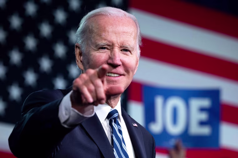 President Joe Biden speaks at the Democratic National Committee in Philadelphia