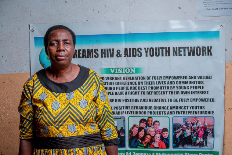 Diagnosed with HIV in 1997, Tariro
Chikwanha founded the Dreams HIV & AIDS Youth Network in Zimbabwe.