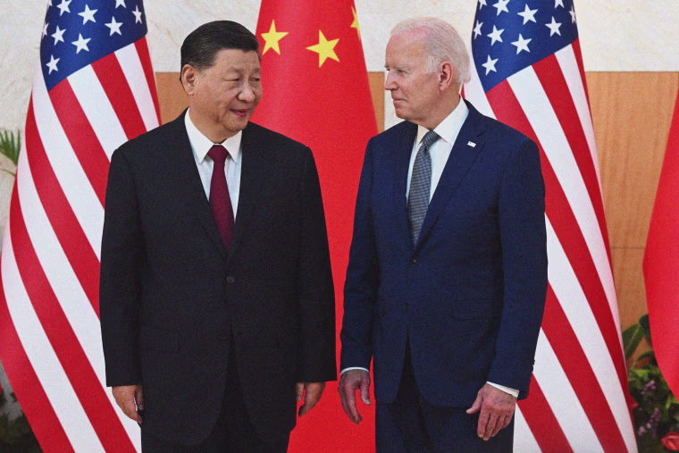 President Joe Biden told NBC News on Thursday: "I think the last thing that Xi wants is to fundamentally rip the relationship with the United States and with me."
