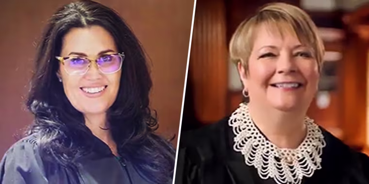 Judges Jennifer Doro and Janet Protasiewicz.