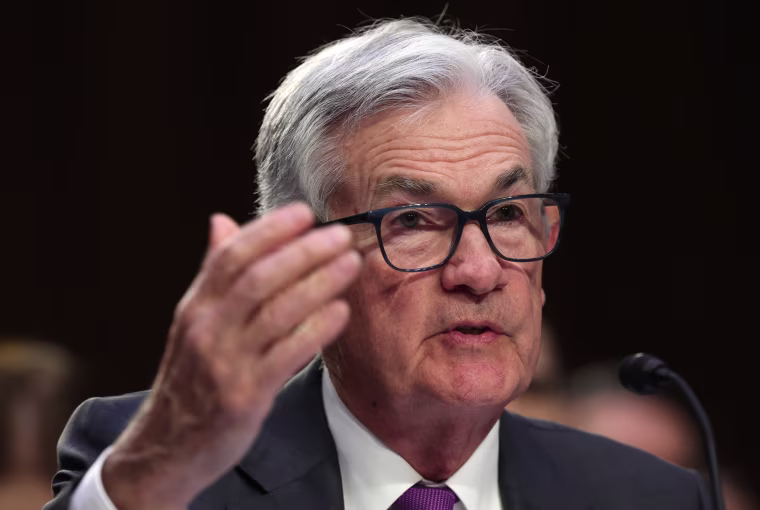 Federal Reserve Chair Jerome Powell testifies before the Senate Banking Committee on March 7, 2023.