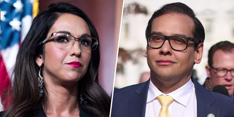 Reps. Lauren Boebert, R-Colo., and George Santos, R-N.Y.