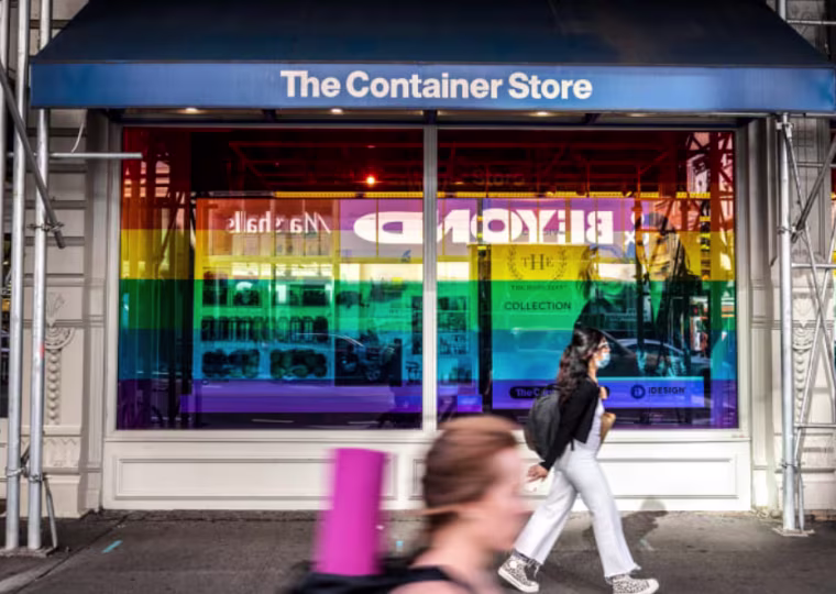 Fachada de una tienda de The Container Store en Nueva York.
