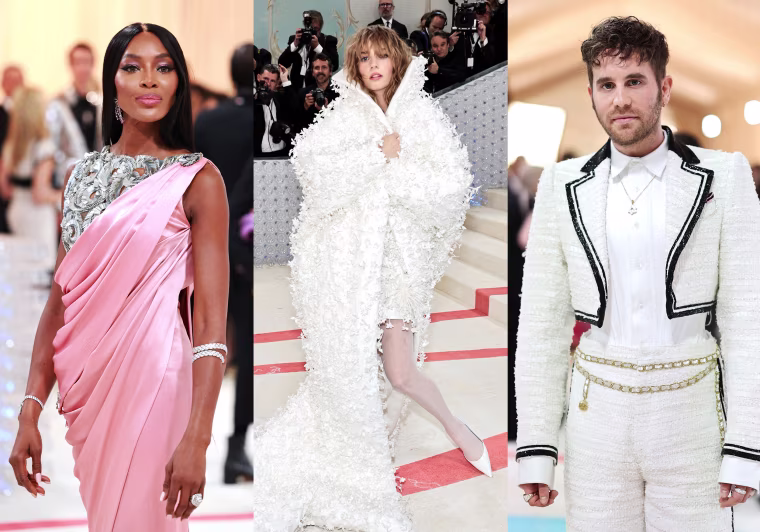Image: Naomi Campbell, Maya Hawke, and Ben Platt.