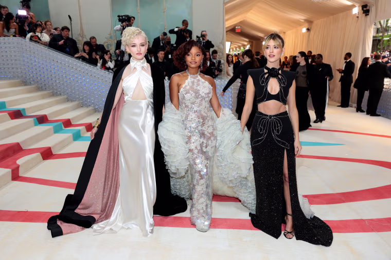 Image: Girl Squad: Julia Garner, Halle Bailey, and Daisy Edgar Jones.