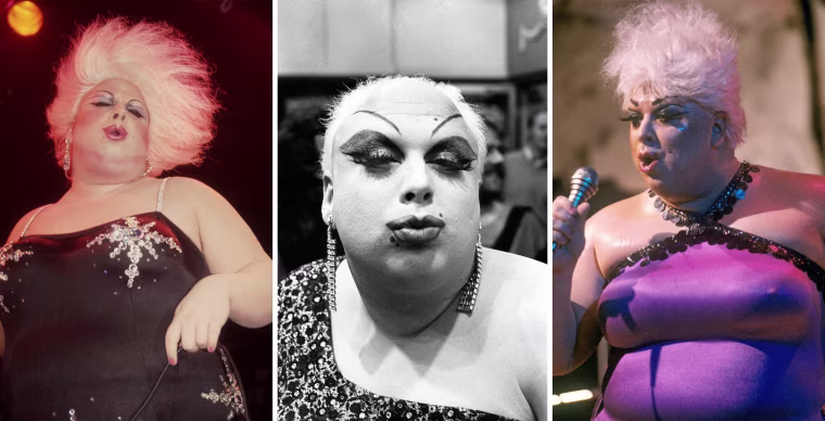 American actor and drag queen Divine (born Harris Glenn Milstead).