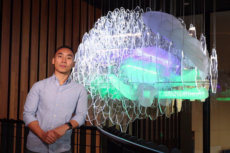 Dr James Pang at the Monash Brain Park in Melbourne Australia.
17/5/2023