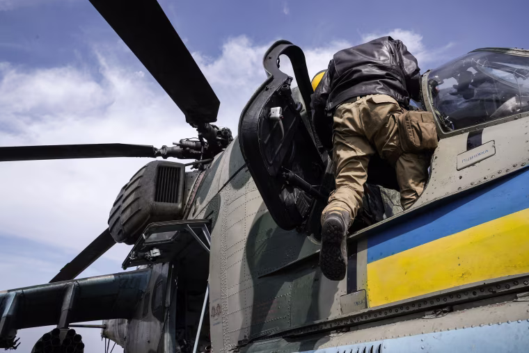 Ukrainian Helicopter Crews Conduct Combat Missions In Eastern Ukraine