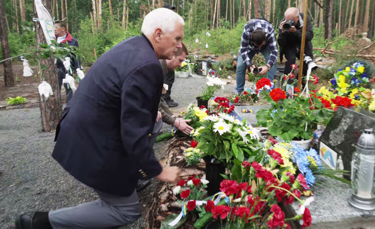 Mike Pence in Irpin, Ukraine