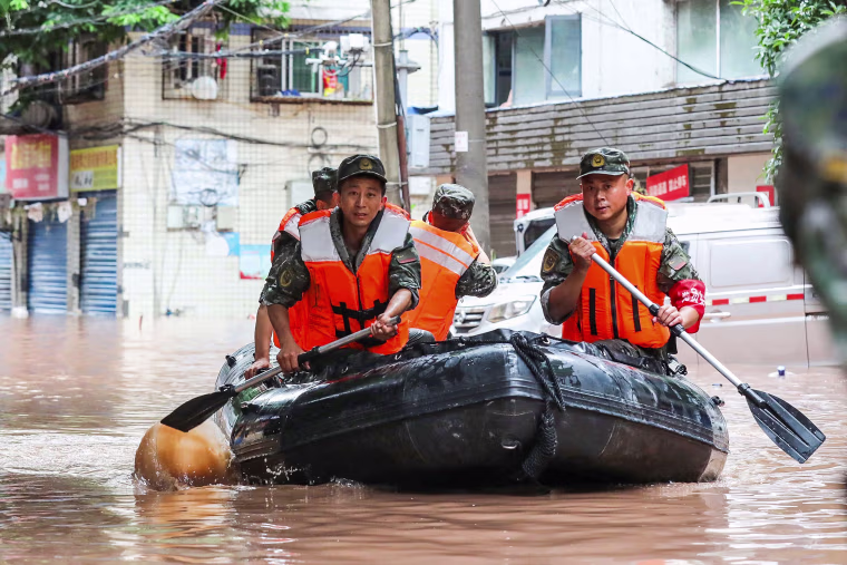 Fifteen people have been killed and four are missing after torrential rain in southwest China, state media said on July 5, 2023.