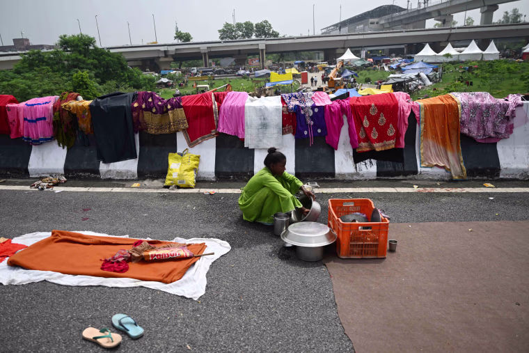 Days of relentless monsoon rains have killed at least 66 people in India, government officials said on July 12, with dozens of foreign tourists stranded in the Himalayas after floods severed road connections.