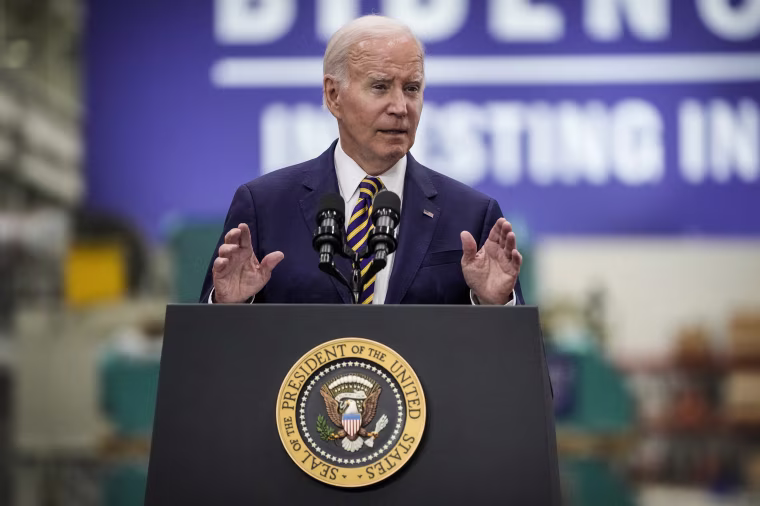 Image: President Joe Biden speaks at Ingeteam Inc. on Aug. 15, 2023, in Milwaukee.