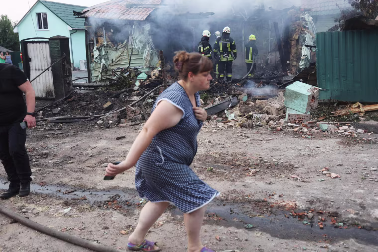Ukraine Russian Drone Attack Kyiv