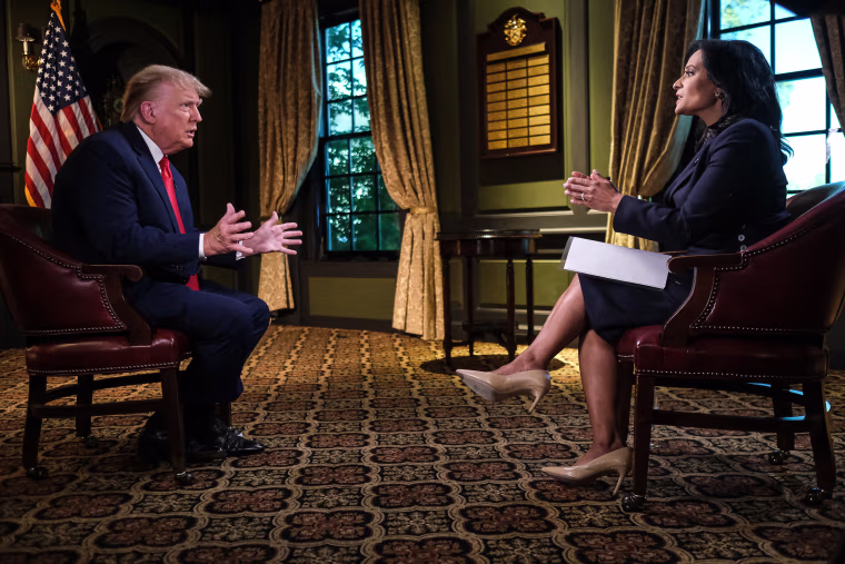 Kristen Welker sits down for an interview with former President Donald Trump.