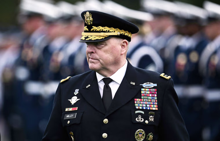 Gen. Mark Milley during his Armed Forces Farewell Tribute