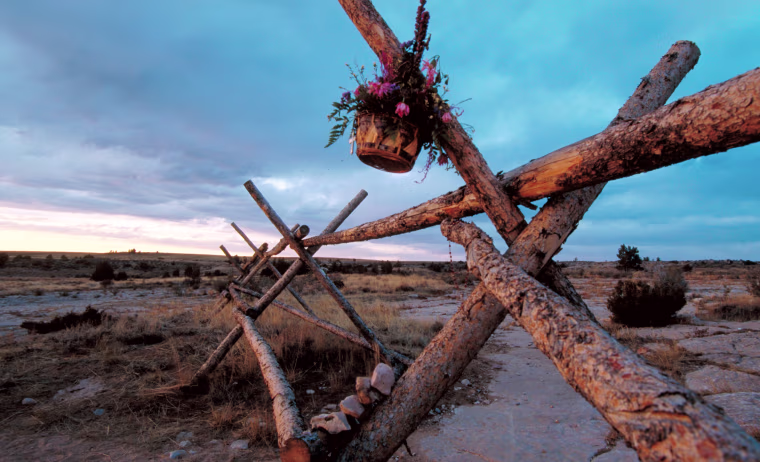 Fence where Matthew Shepard was left tied and beaten near death by Aaron McKinney and Russell Henderson