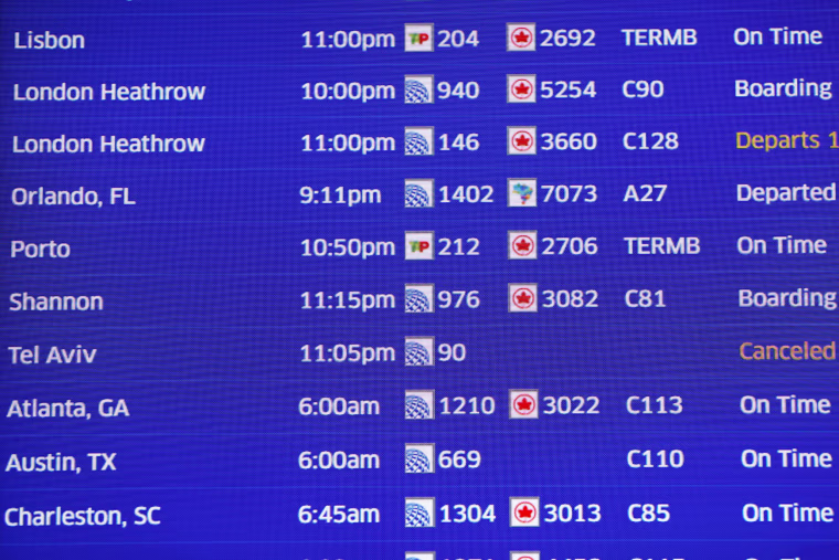 departure board airline 