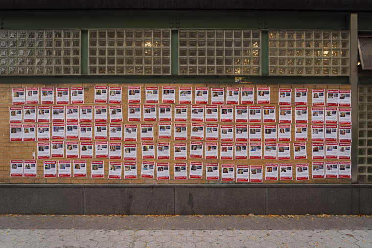 NY: Israeli Hostages Posters