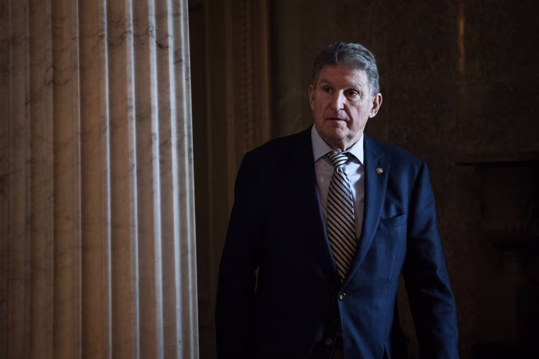 Senator Joe Manchin, D-W.Va., at the Capitol.