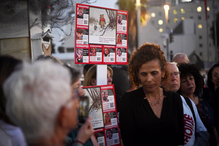 Image: Families Of Hostages Await News After Israel-Hamas Truce Announcement