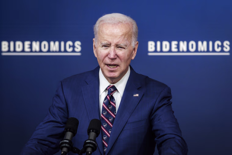 President Joe Biden speaks at the White House