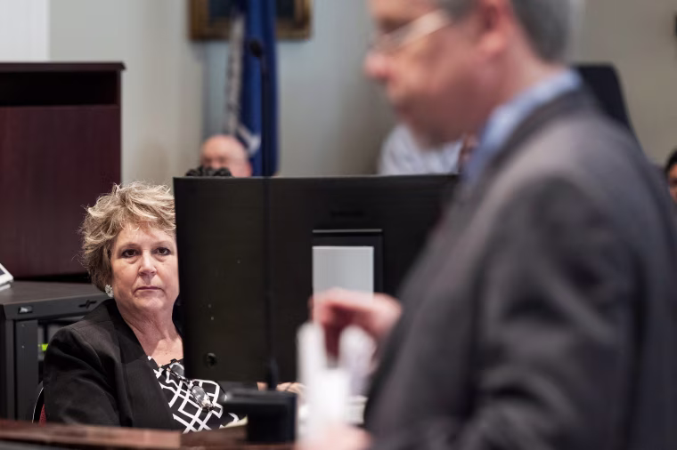 Colleton County Clerk of Court Rebecca Hill during Alex Murdaugh's trial for murder in Columbia, S.C. on March 1, 2023.