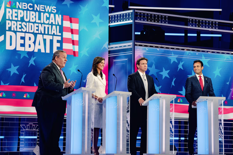 Image: NBC News hosts the third Republican presidential primary debate
