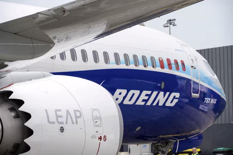A Boeing 737 Max aircraft