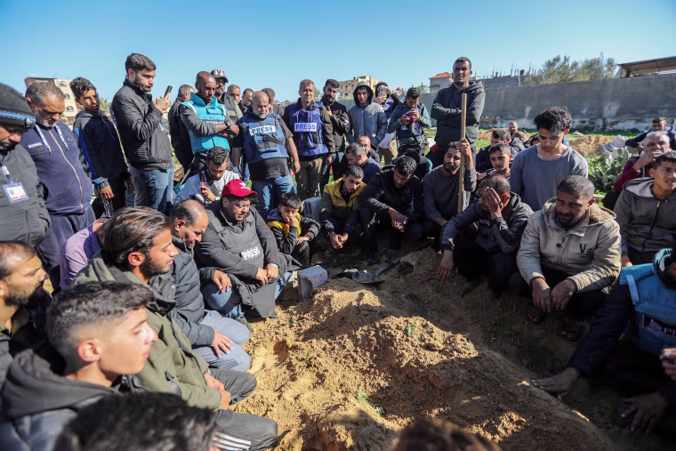 Image: Two Journalists, Including Son Of Al Jazeera's Wael Al-Dahdouh, Killed In Southern Gaza