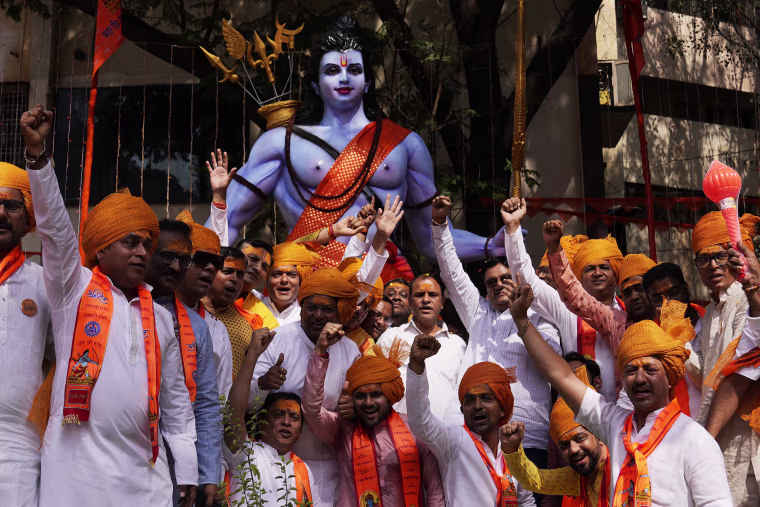 Indian Prime Minister Narendra Modi on Monday opened a controversial Hindu temple built on the ruins of a historic mosque in the holy city of Ayodhya in a grand event that is expected to galvanize Hindu voters in upcoming elections.
