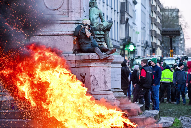 Brussels farmer protest