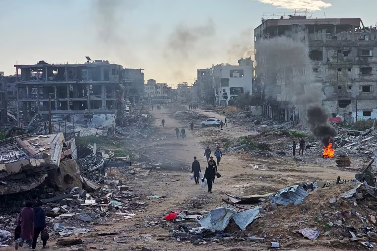 Israeli forces withdraw from some areas in the Gaza Strip