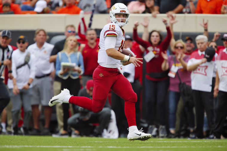 Iowa State quarterback Brock Purdy in 2018.