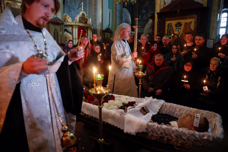 Funeral of Russian opposition leader Alexei Navalny