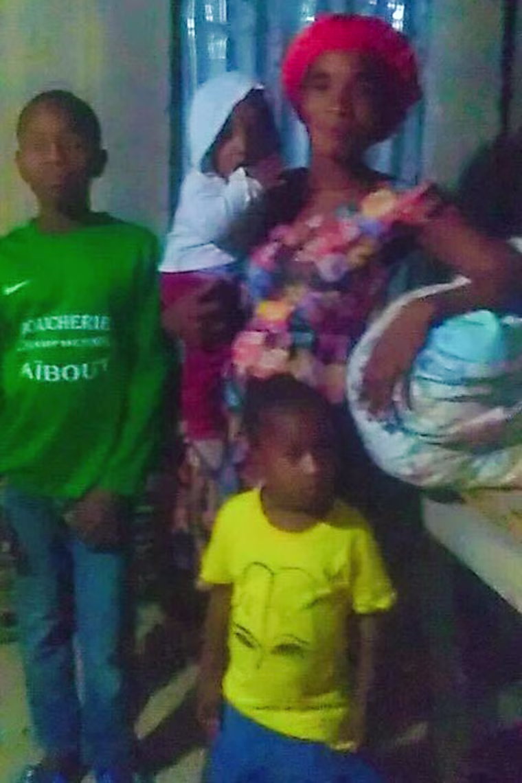Fabiola Luma and her three children