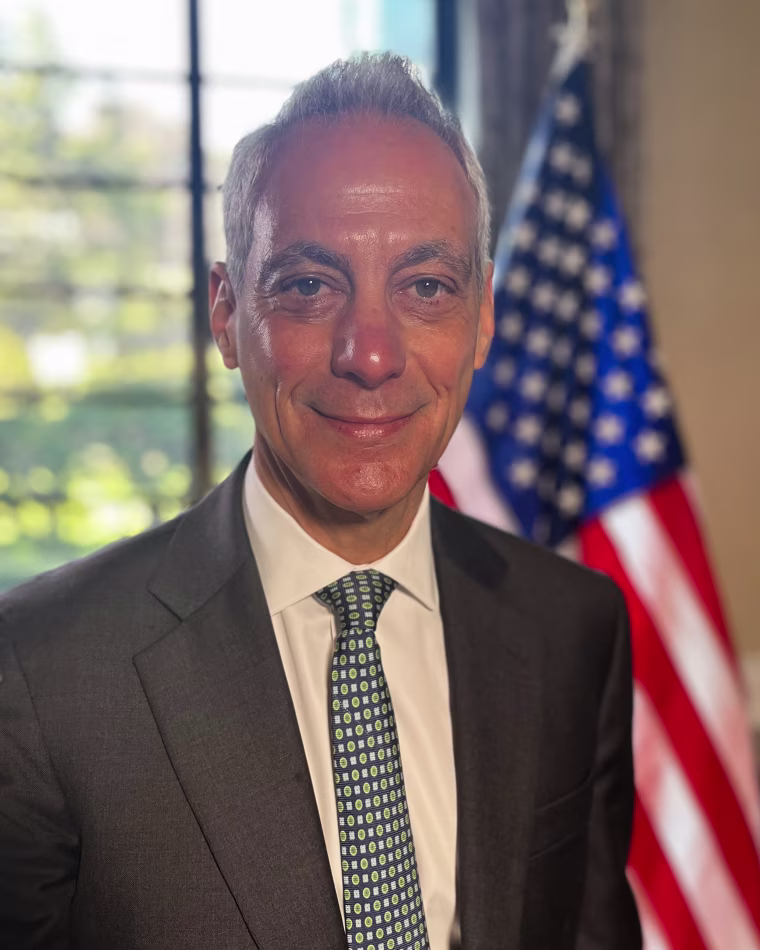 The U.S. ambassador to Japan, Rahm Emanuel, in Tokyo on Thursday.