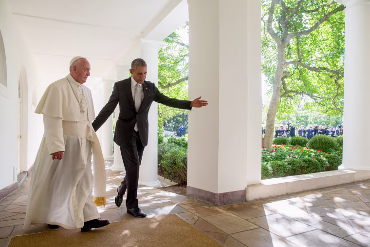 Image: Barack Obama, Pope Francis