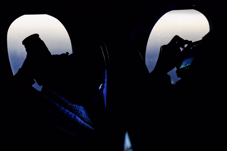A view of the total solar eclipse from a special Delta Airlines eclipse flight over the skies of the U.S.
