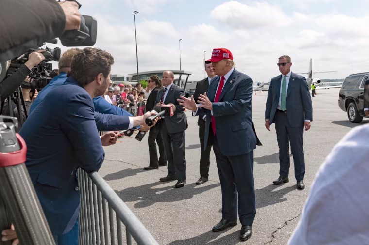 Former President Donald Trump Travels To Atlanta, Georgia