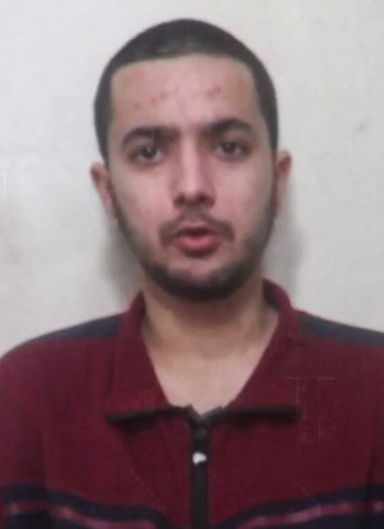 Israeli-American hostage Hersh Goldberg-Polin in a video