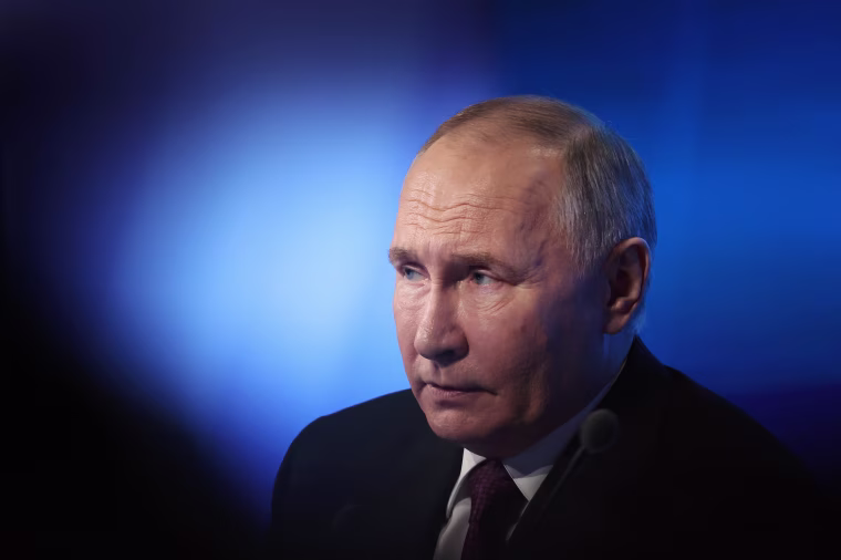 Vladimir Putin in Moscow
