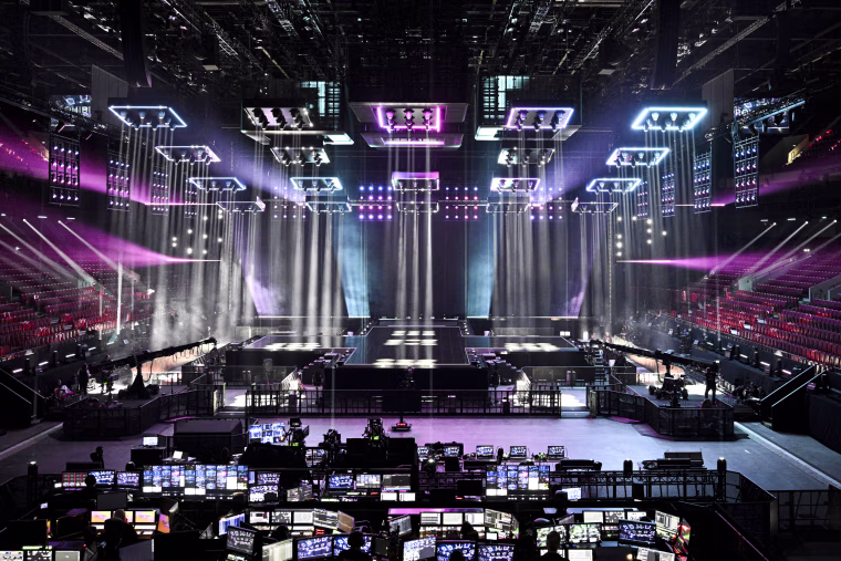 Stage for Eurovision 2024.
