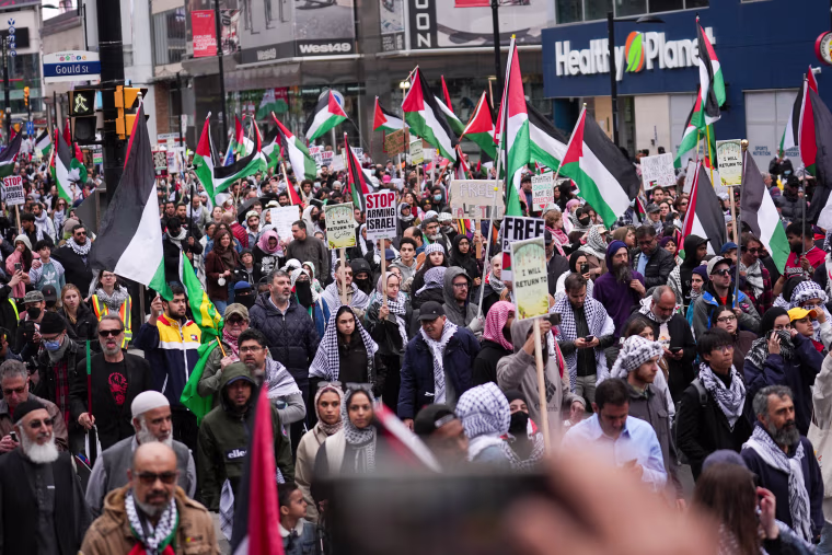 Pro-Palestinian demonstration in Toronto