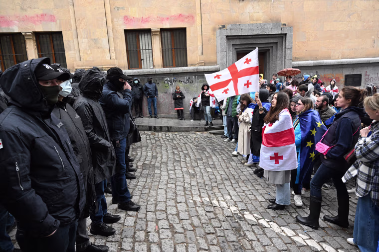 Georgian parliament approves divisive Russia-style bill that sparked weeks of mass protests
