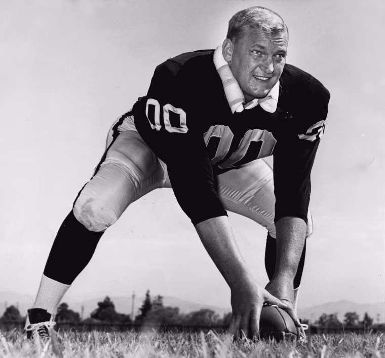 Oakland Raiders center Jim Otto poses for a photo in 1964.