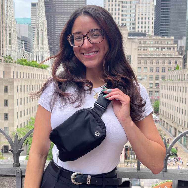 Editorial operations manager Jillian Ortiz has owned the popular Lululemon bag for years.