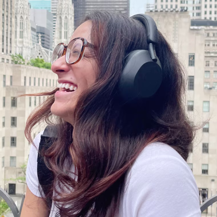 Ortiz loves the Sony WH-1000XM5 Wireless Headphones for their sound quality.