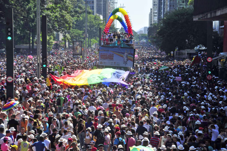 Sao Paulo Holds 2023 Pride Parade