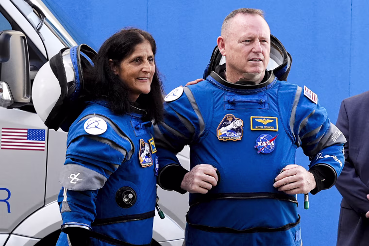 NASA astronauts Suni Williams and Butch Wilmore